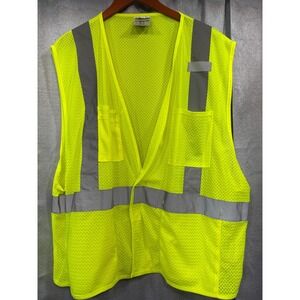 ML Kishigo 1083 Hi-Vis‎ Mesh Safety Vest Lime Yellow ANSI Class 2 Mens 3X